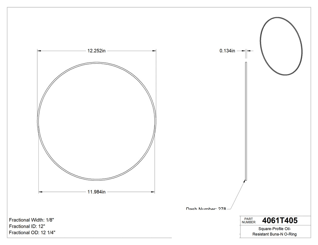 Technical drawing - 4061T405